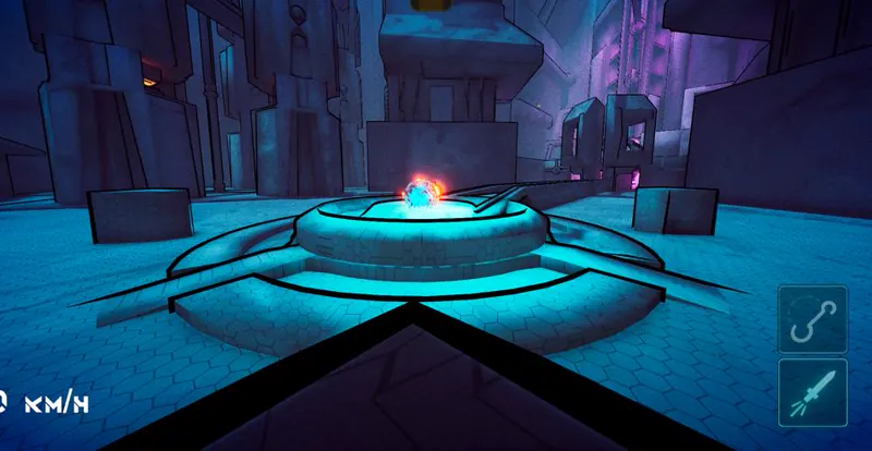 Le piédestal de l'Elyr, vu en jeu