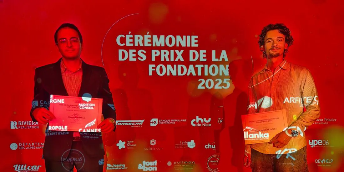 Rayane Rahal et Eliott Bouchonnet, lauréats du Prix Fondation UniCA 2025